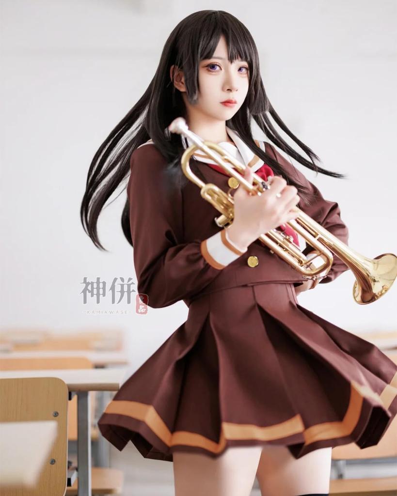 Reina Kousaka Cosplay Costume with Adult School Event Stage Outfit Kousaka with Size [Excellent Quality] Socks, Girls' Uniform, Sound! Euphonium,