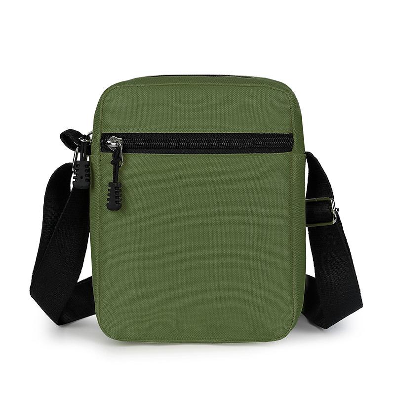 Men's Casual Solid Color Lightweight Crossbody Phone Bag - Mini Square Design