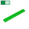 BRICKE Brick Guest 1x8 Plate, Compatible with Lego 3460, Loose Parts Building Blocks, Small Particles.