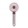 USB Rechargeable Transparent Handheld Mini Fan with Carabiner - Portable High-Power Desk and Outdoor Use