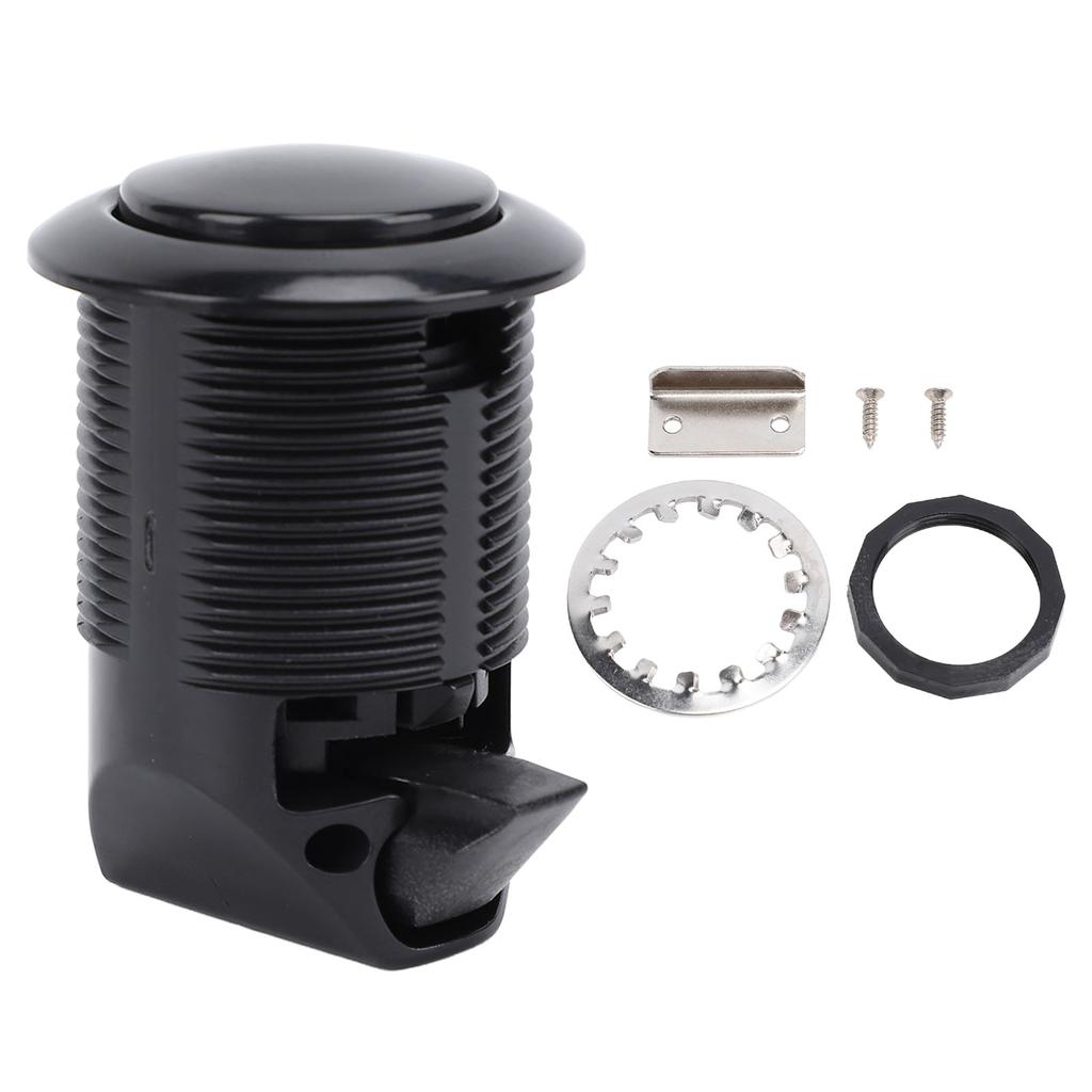 Push Button Latch Embedded Type Enhanced Security Keyless Cabinet Lock for RVs Yachts Motorhomes Caravans Black