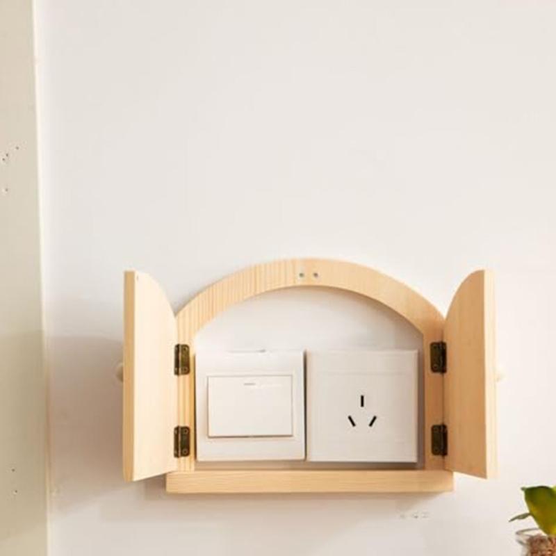 Copri Interruttori Moda Meccanismo di Sicurezza Si Fonde con la Decorazione Legno Naturale Durabilità e Facile Installazione