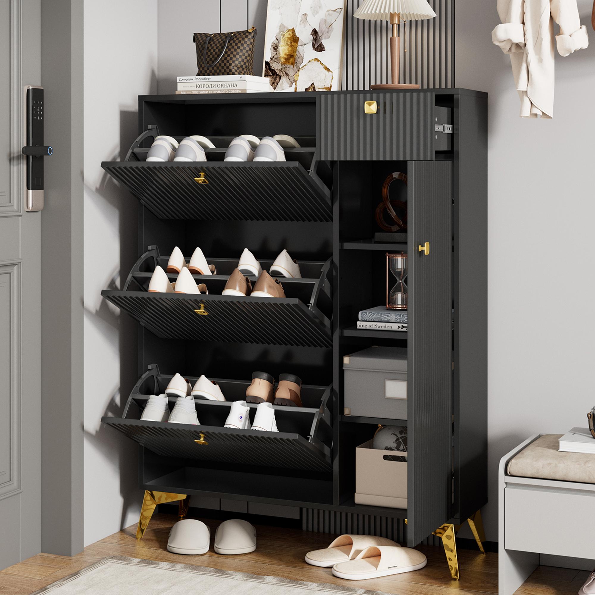 Shoe Cabinet with 3 Flaps, 1