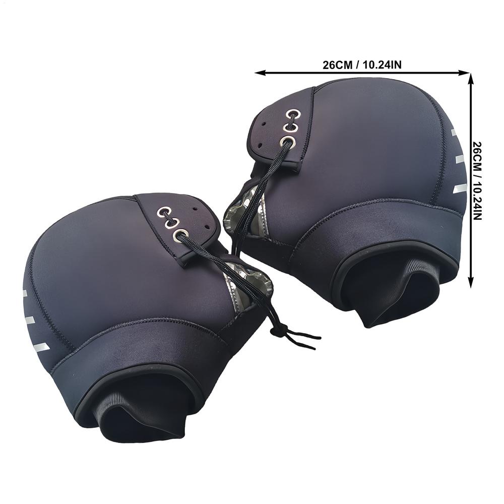 1Pair Winter Warmer Motorcycle Gloves Handlebar Muffs Wear Resistant Protective Windproof Riding Gloves  Waterproof ATV Gloves