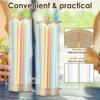 Straw Holder Dispenser Standard Size Drinking Straws Straws Organizer, Acrylic Plastic Straw Dispenser for Counter with Lid