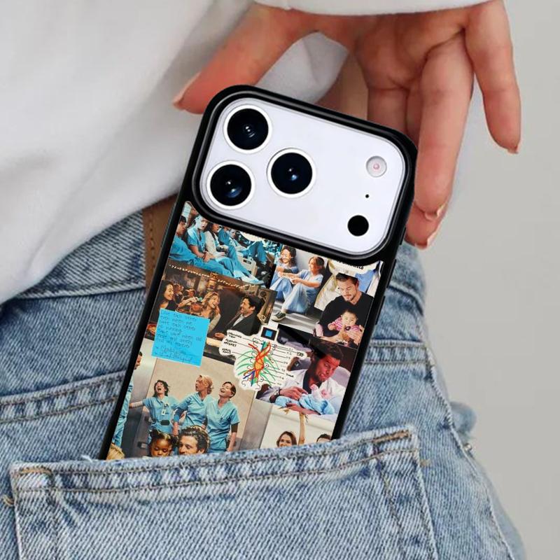 Derek Shepard Grey Anatomy Phone Case for iPhone 16e 15 14 13 12 17 Pro Max Plus Air 17pro Cover Coque