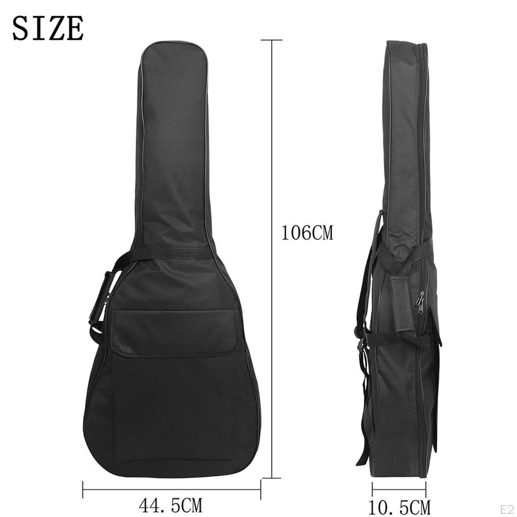 41 zoll Akustikgitarre Gig Bag Große Fronttasche Dual Schultergurt Klassische