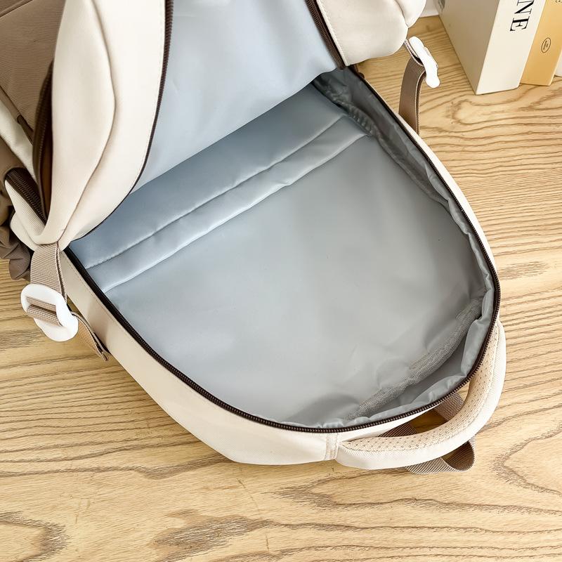 School bag new large capacity multi-compartment versatile simple grade 3-6 school bag leisure commuting light niche backpack