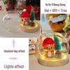 One Two Bubu Cute Luminous Glass Christmas Crystal Ball Night Light Gift for Girls & Best Friends