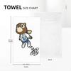Kanye West Dropout Bear Chicago Vintage Graduation Soft Face Towel Quick Dry Pool Bath Cotton Towels Absorbent Quick