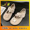 Versatile Gentle Bow Cartoon Flat Shoes Fashion Sweet Girly Soft Spring 2025 New