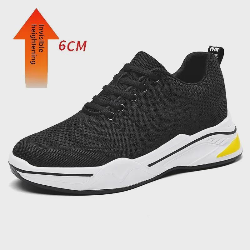 

Мужские повседневные спортивные кроссовки с сетчатой поверхностью, увеличение роста на 8 см, дышащие и модные 40