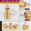 Brass Pipe Hex Nipple Fitting 1/8" 1/4" 3/8" 1/2" 3/4" 1" BSP Male Thread Quick Adapter Coupler Connector for Water Oil Gas