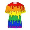 Summer Happy Pride Day Rainbow 3D Print T-Shirts Men Women Short Sleeve T Shirt Oversized Harajuku Y2k Tees Tops Kids Clothing