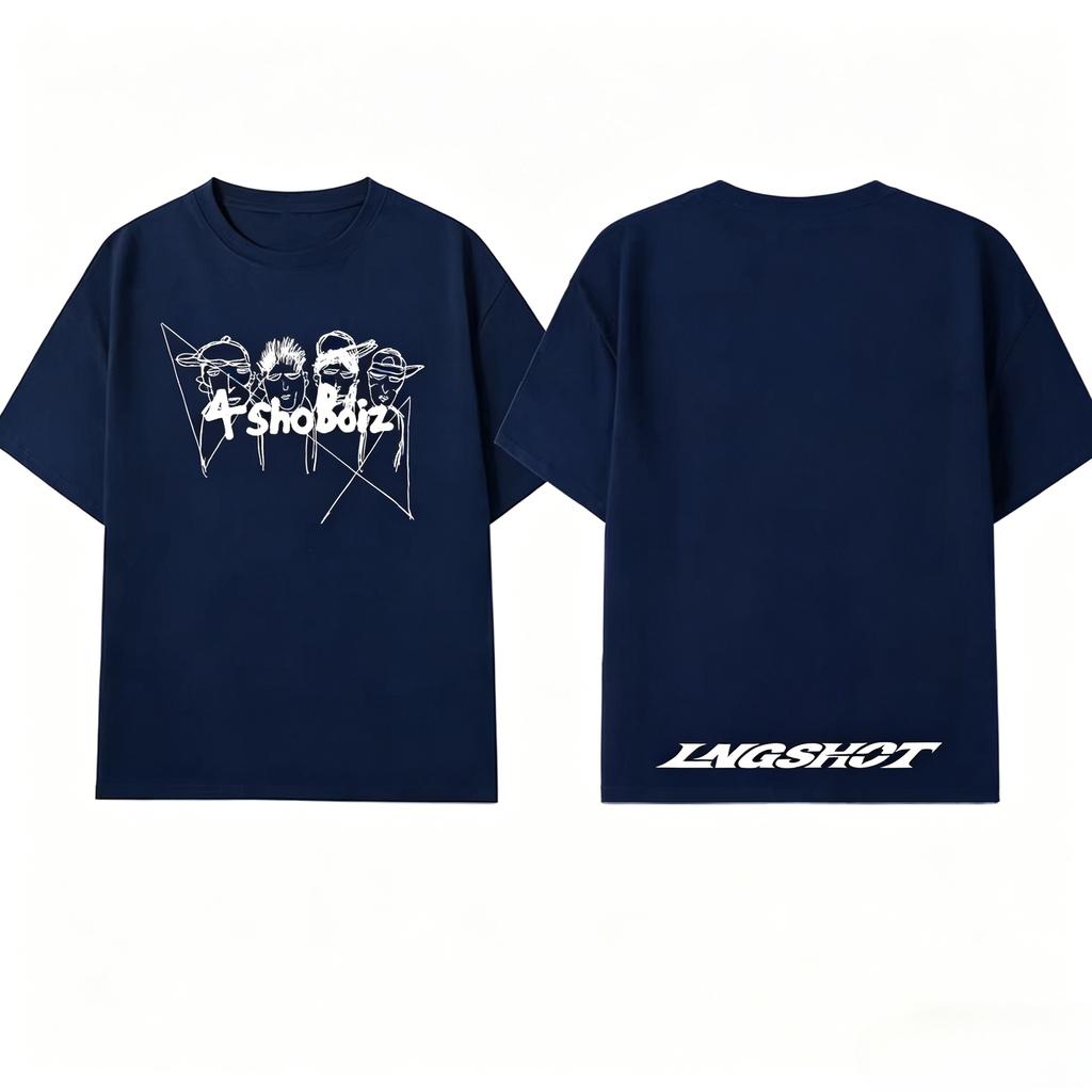 LNGSHOT Fashion Jay Park Same High Quality Tshirt Hip Hop Trend Tops Unisexs Clothing and Womens Clothing Summer T Shirt