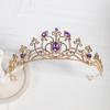 1pc Elegant Jewelry Crown Sparkling Gemstone Suitable for Party Birthday Wear Exquisite Gift Women Fashion Crown Hair Accessory