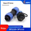 Weipu SP11 Series IP68 Waterproof Connector: 2-5 Core Cable Aviation Plug