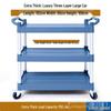 Commercial Three-Tier Plastic Push Cart for Dish Collection In Restaurants and Hotels