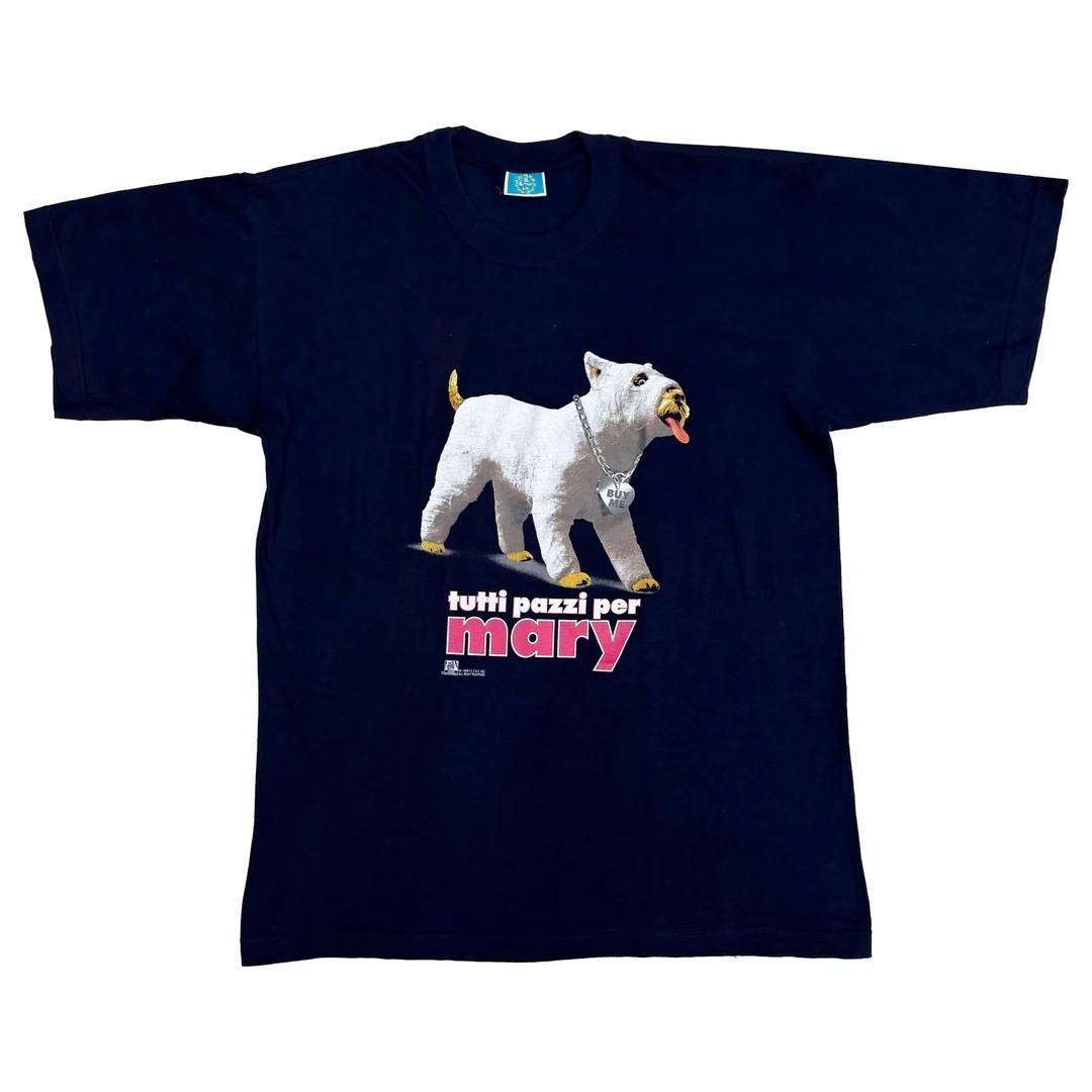 Something About Mary 1999 99 90s Vintage Cameron Diaz Dog Movie Promo Unisex T-Shirt L