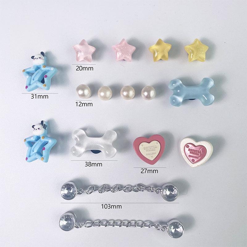 

Прозрачные шармы для обуви Pacha Star Wish - 3D аксессуары для украшения клогов