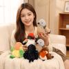 14Cm Cute Colorful Bird Plushie With Metal Chain Stuffed Titmouse Parrot Small Cartoon Animal Pendant Fashion For Bag Gift