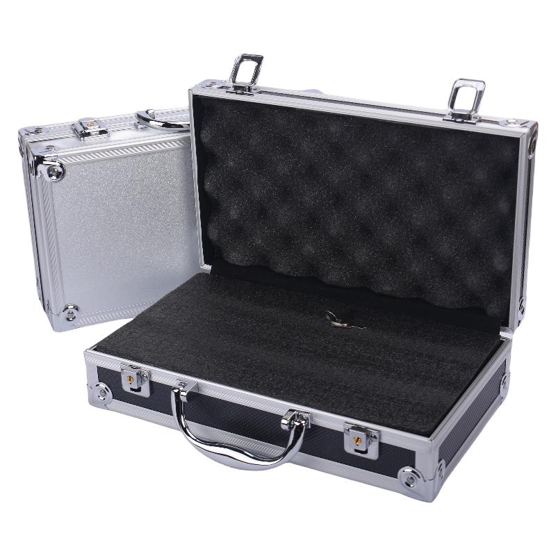 Multiple specifications Aluminum Toolboxes Silver Metal Safety Equipment Cases Portable Instrument Storage Boxes With Handles