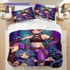 Warrior Dynamic Pose Three-piece set (1 * duvet cover + 2 * pillowcase, without core) 2D Flat Duvet cover and pillowcase Bedding set
