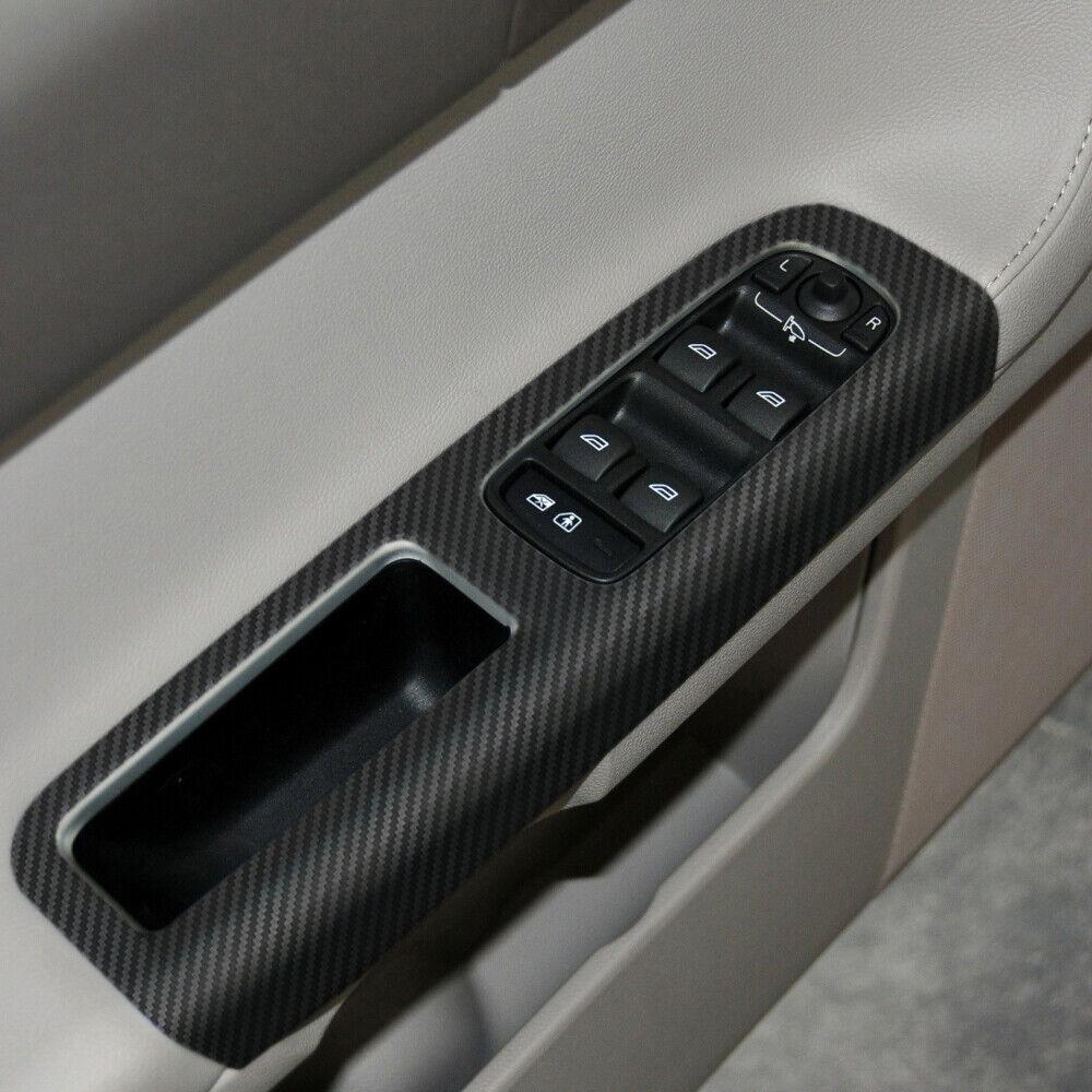 For Volvo S40 V50 C30 Interior Central Control Panel Door Handle 5D Carbon Fiber Stickers Decals Car styling Accessorie