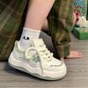 Platform white shoes women's 2025 new breathable spring and autumn super fire dad shoes versatile sports shoes children