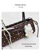 Korean Chic Bow Polka Dot Baguette Bag - Stylish Women's Shoulder & Handheld Bag