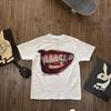 Streetwear Punk Overd Casual Teeth Pattern Men Women Goth T-shirt Y2K Harajuku Hip-hop Short Sleeved Top Tees Unisex#Color(1)