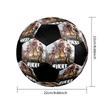 Soccer Ball Colorful Machine Stitched PVC Size 5 Team Training Competition Ready Durable High-Bounce Cool Sports Gift