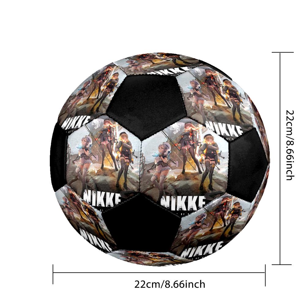 Soccer Ball Colorful Machine Stitched PVC Size 5 Team Training Competition Ready Durable High-Bounce Cool Sports Gift