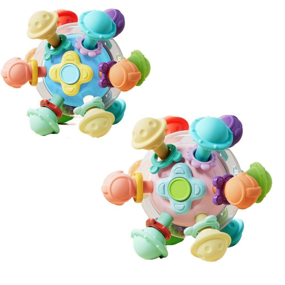 Colorful Early Educational Toy Food Grade Sensory Chew Toys Chew Baby Rattles Toys  Toddlers