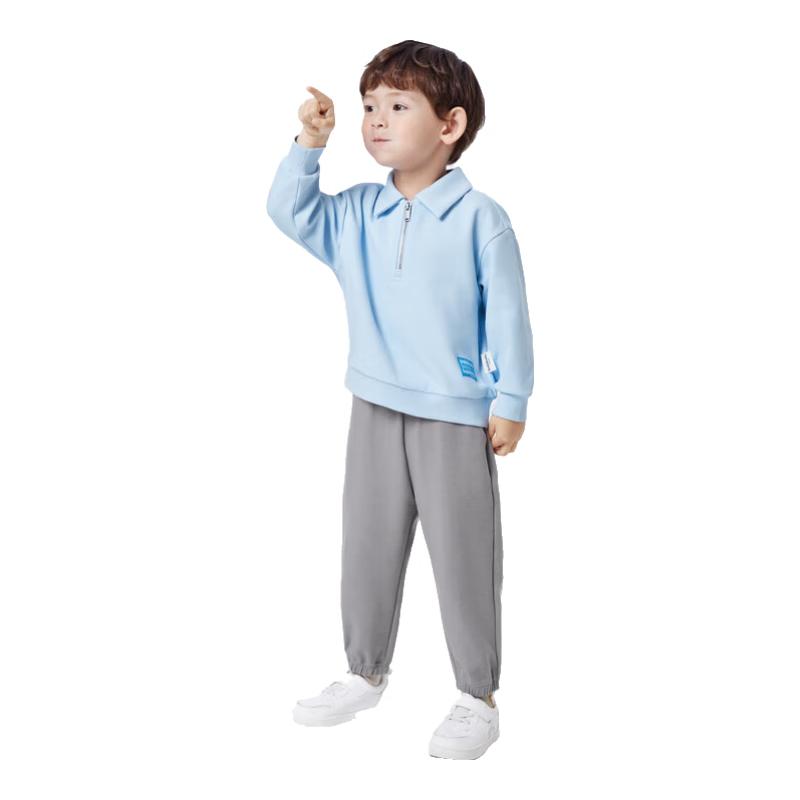 Balabala Kids  Casual Cotton Blend Sweatshirt & Pants Set 110cm