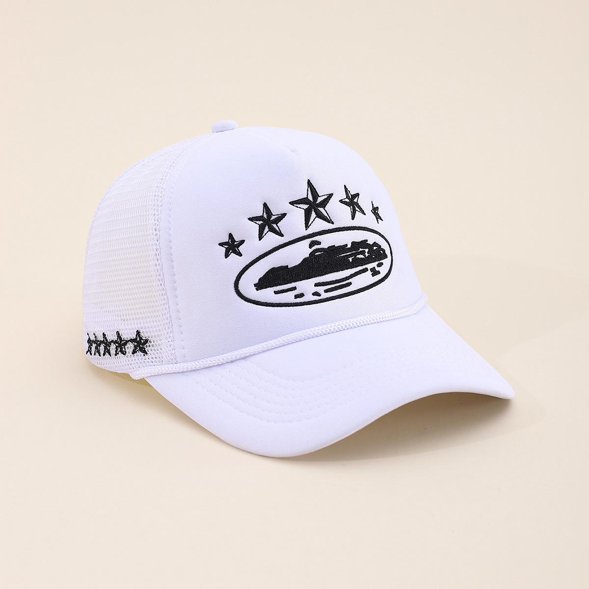 

Letter Embroidery Baseball Hats New Unisex Hip Hop Breathable Personal Sunshade Mesh Versatile Street Fashion Trucker Caps