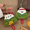 Chinese Style Zongzi Pendant Traditional Cartoon Plush Doll Pendant  Festival Gift
