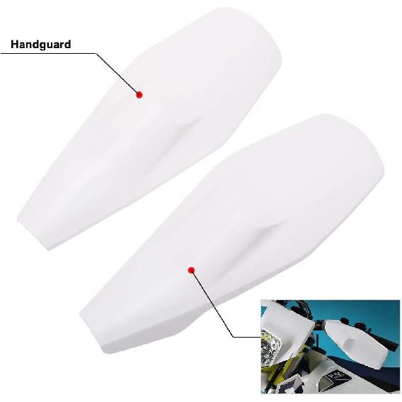 

Motorcycle Dirt Bike Handguards Hand Guards White PP Handguard Compatible To FE250 FE350 FE450 FE501 FX350 FX450 TE150I TE300I TX300I 2020-2021