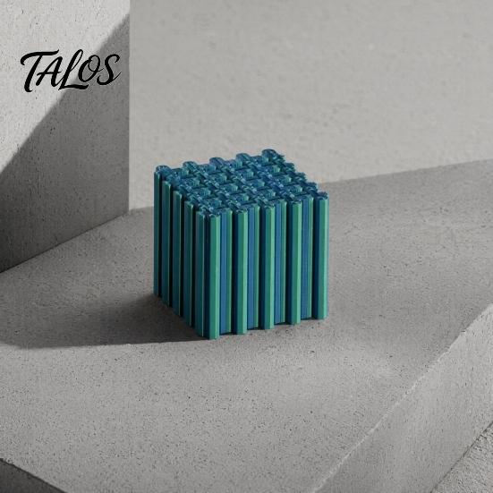 Creative Desktop Ornament 3D Printed Slime Cube Fidget Toy, Squishy Puzzle Stress Relief Toy for Desk Office, Geometric Decor with Matte Finish,