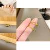 Elegant Vietnamese Brass Goldplated Double Ring Geometric Fashionable Open Adjustable Ring Women For