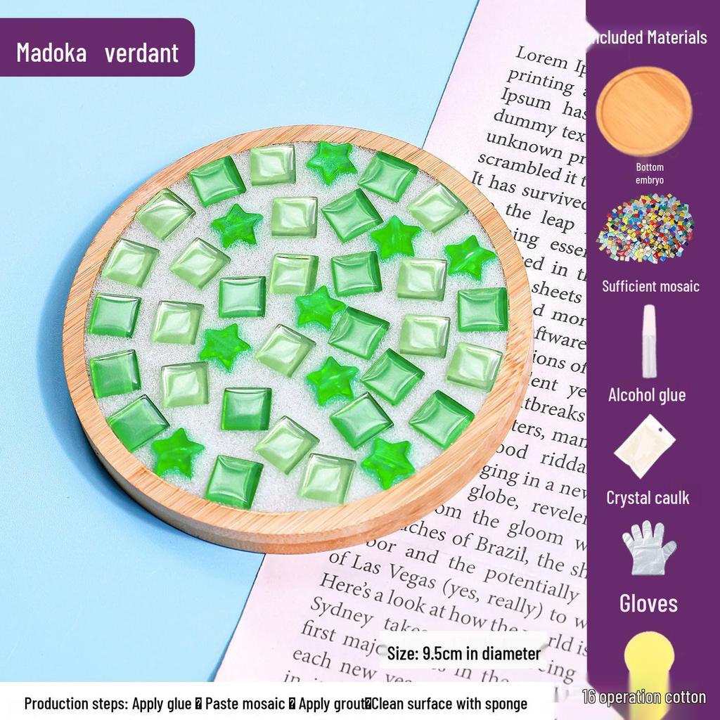 DIY Mosaic Coaster Craft Kit for Kids - Patchwork Creative Art