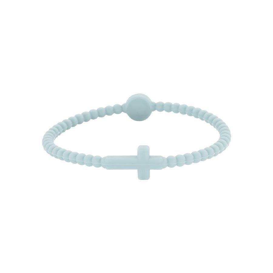 1/5pc Jesus Bracelets - Cross & Macaron-colored Beaded Silicone Bracelets Gifts for Women Men Girls Boys Kids Aldult