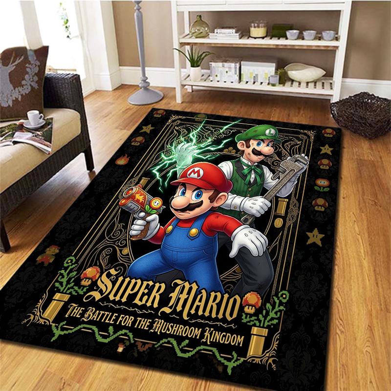 Super Mario Carpet Rug For Living Room Bedroom Home Sofa Decoration Kids Play Nonslip Floor Mat