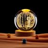 Jackfruit Heart Sutra 3D Crystal Ball Night Light - Creative Gift for Birthday or Qixi Festival