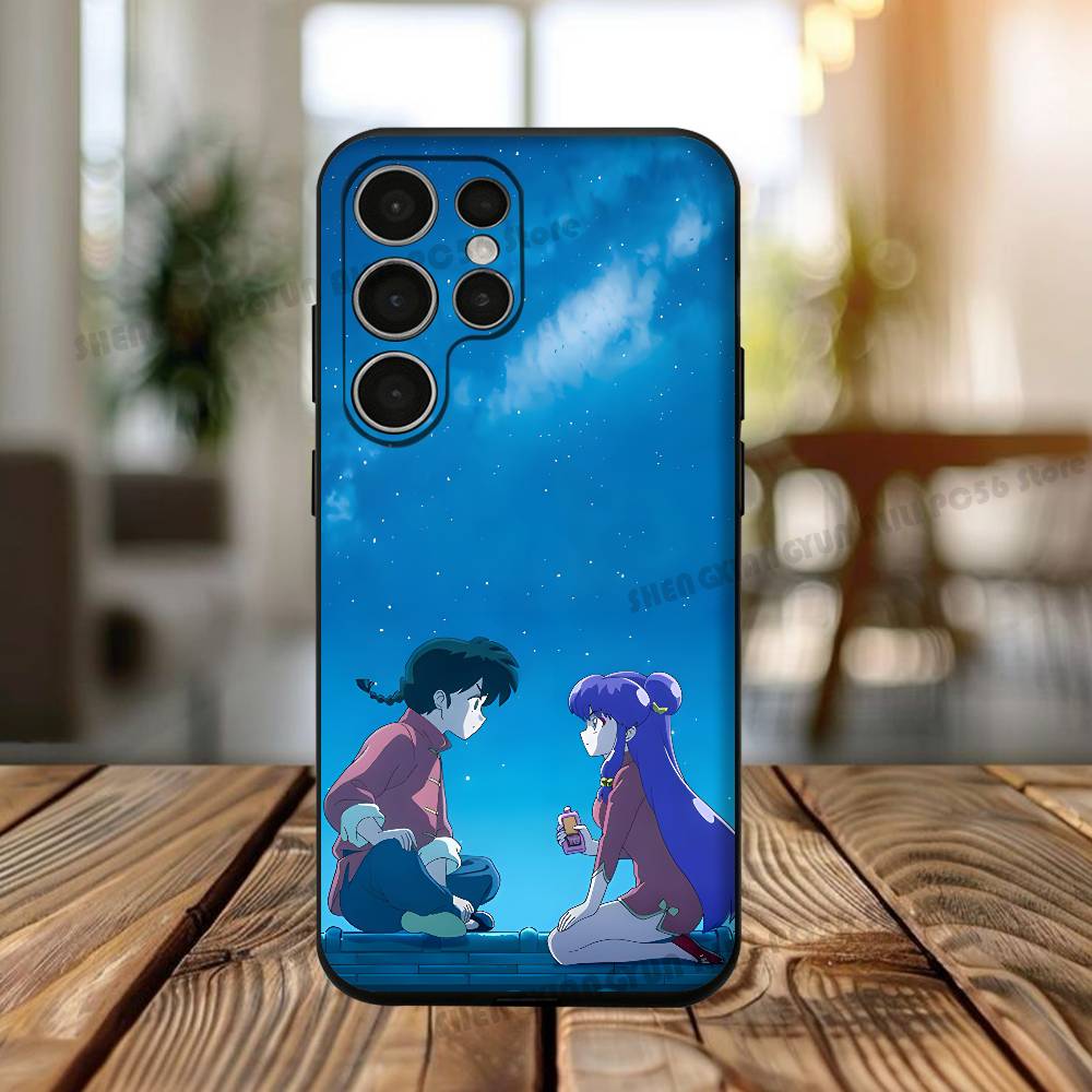 

R-Ranma S-Shampoo Phone Case For Samsung S24 25 23 22 21 20 Plus Ultra 5G Lite Shockproof Cover Samsung S24fe