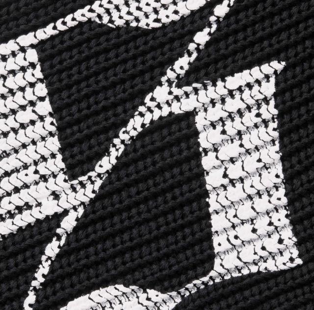 Europäischer Street Style Damen Y2K Retro Grau & Schwarz Jacquard Strickpullover
