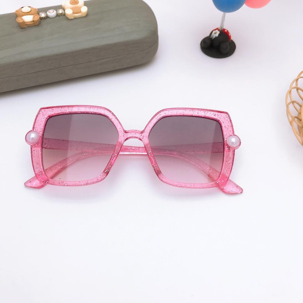 2025 New Square Frame Children's Glitter Cute Sun UV Protection Korean Style Baby Sunglasses Boys And Girls Glasses