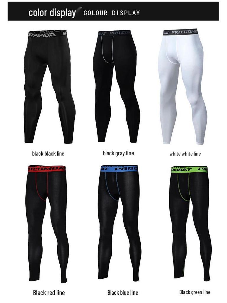 Men's Quick-Dry Compression Leggings for Running, Training, and Basketball