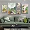 Bathroom Decorative Painting Cat American Retro Toilet Bathroom Canvas Painting Wall Art Poster for Modern Bathroom Home Decor