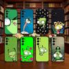C-Cartoon G-Gir Phone Case Black Silicone Soft For Samsung S25,S24,S21,S22,S23,S30,Ultra,S20,Plus,Fe,Lite
